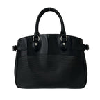 Louis Vuitton Passy PM Logo Epi Leather Tote Bag Black — view 3