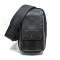 Louis Vuitton Double Phone Pouch NM Shoulder Bag Monogram Shadow Calf Leather