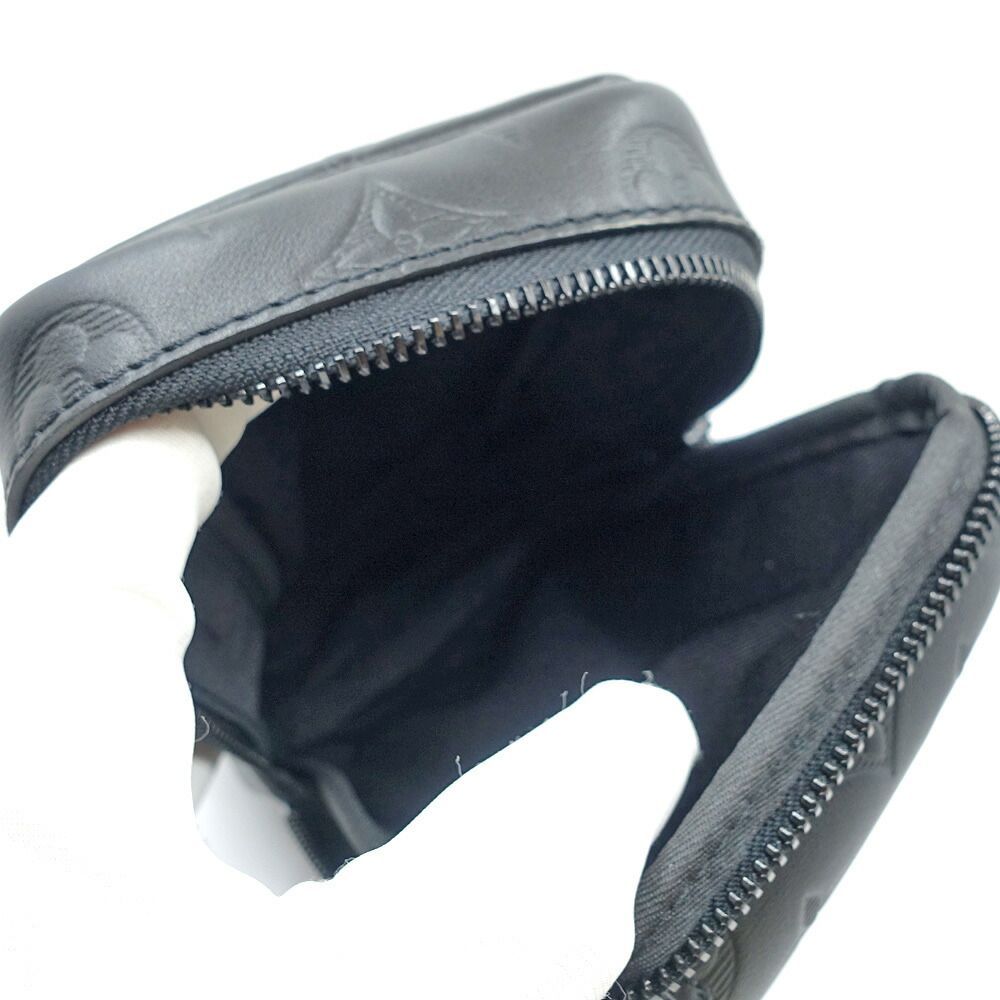 Louis Vuitton Double Phone Pouch NM Shoulder Bag Monogram Shadow Calf Leather — view 6