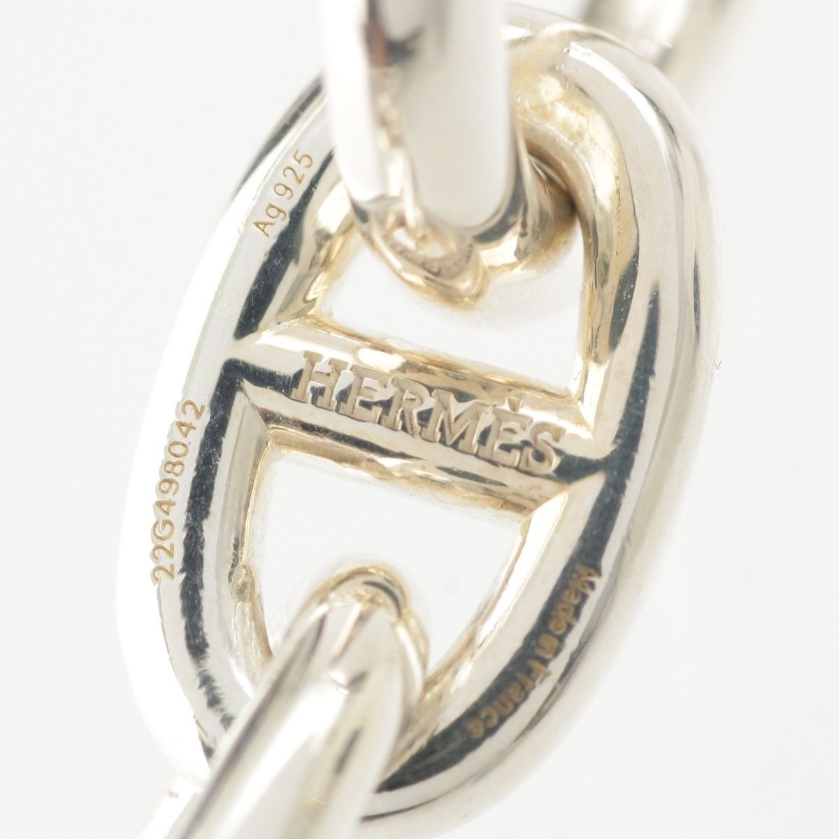 Hermes Chaine D'Ancre MM 18 Top Bracelet Bangle Silver — view 6