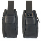 Prada Tessuto Black Silver Nylon Shoulder Bag Pochette — view 7
