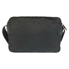 Prada Tessuto Black Silver Nylon Shoulder Bag Pochette — view 2