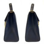 Dior Vintage Trotter Navy Gold Handbag — view 7