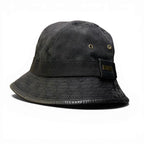 Gucci Gold Plate GG Canvas Bucket Hat M Black — view 2