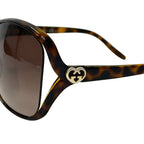 Gucci Sunglasses Bree Brown S Tortoiseshell Pattern GG Eyewear — view 5
