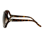 Gucci Sunglasses Bree Brown S Tortoiseshell Pattern GG Eyewear — view 3