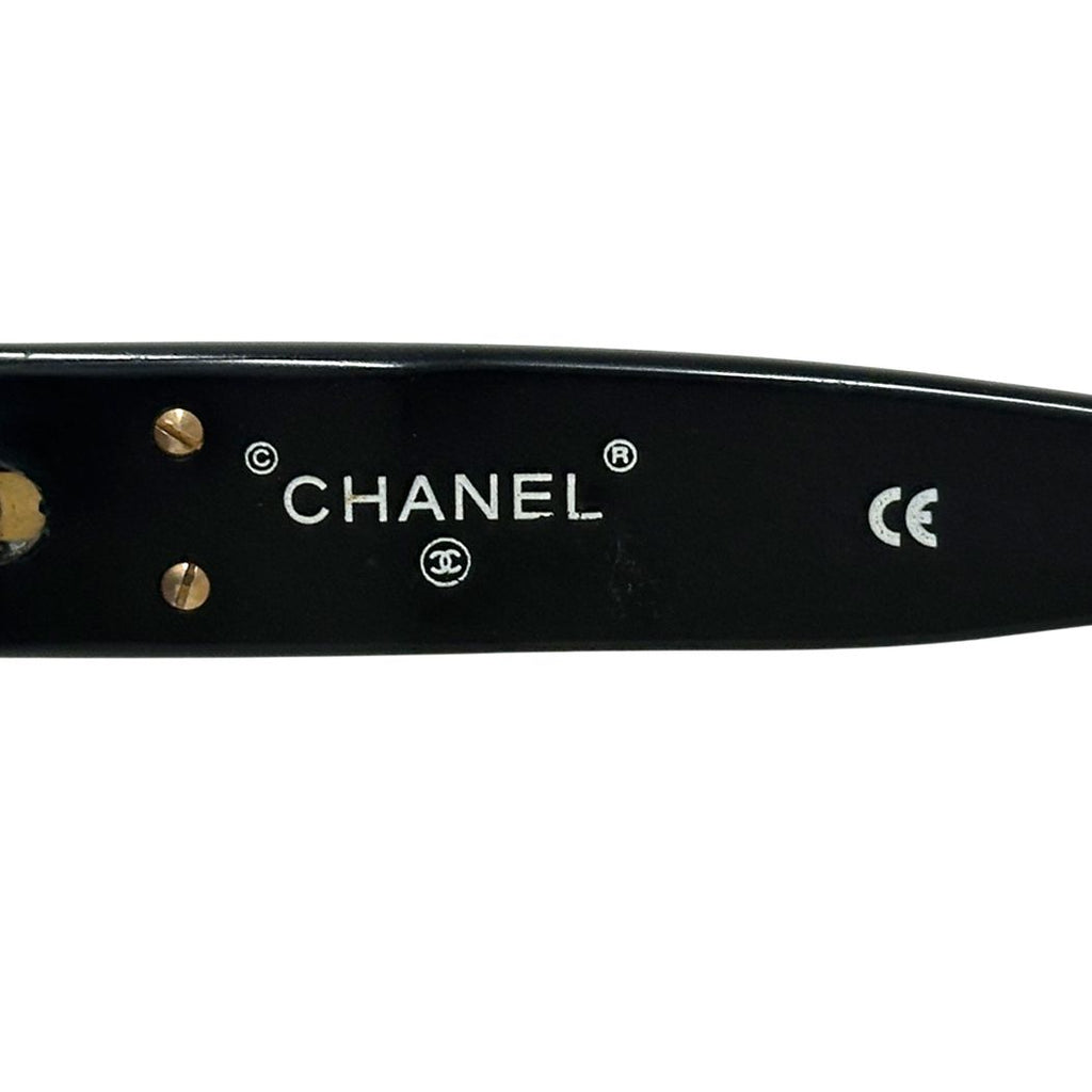 Chanel Sunglasses CC Logo Black Eyewear — view 6