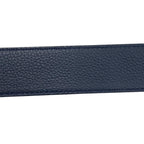Dior Belt CD Logo Leather Navy Silver — view 8