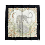 Hermes Silk Carre 45 Jungle Love Black Green White Scarf — view 2