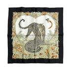 Hermes Silk Carre 45 Jungle Love Black Green White Scarf