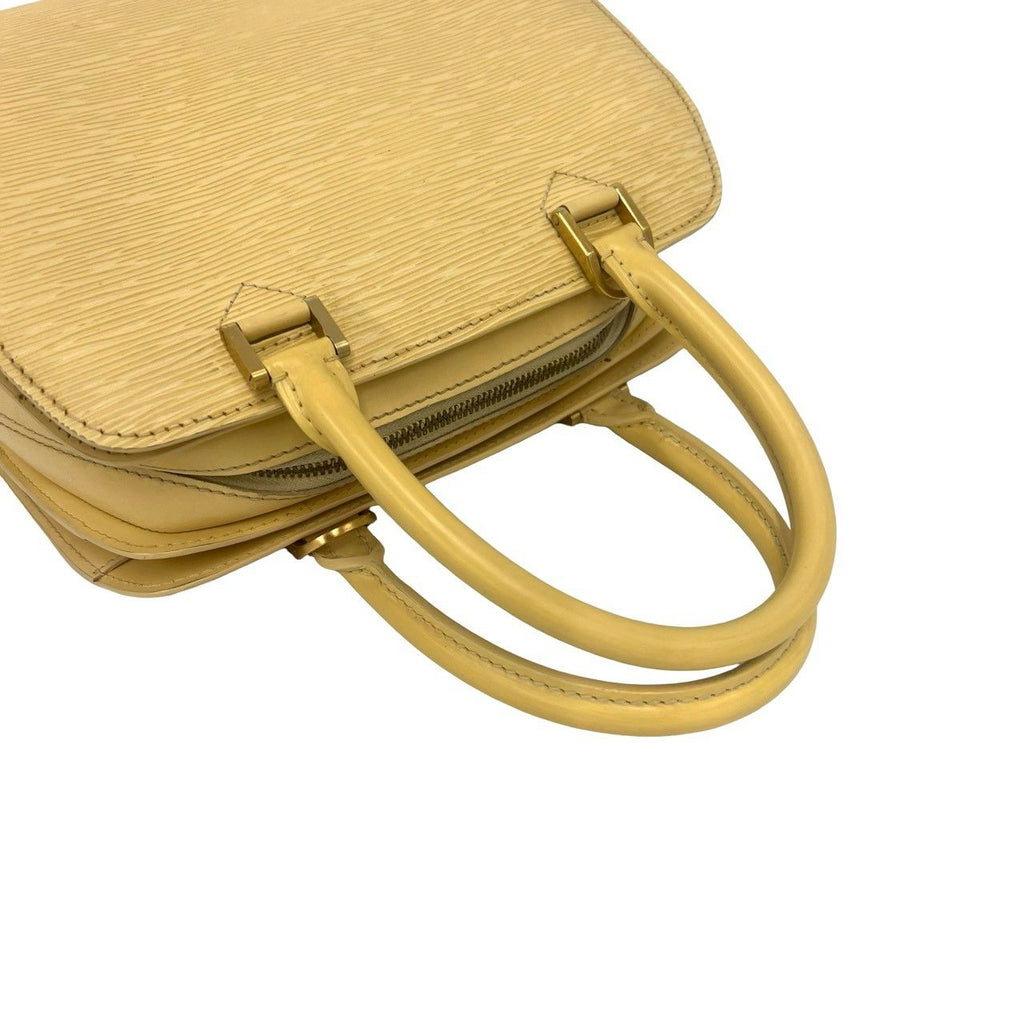 Louis Vuitton Vintage Pont Neuf Epi Leather Handbag Cream Yellow Vanilla — view 4