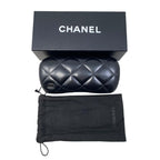Chanel Sunglasses CC Logo Acetate Green Silver Eyewear — view 8