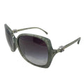 Chanel Sunglasses CC Logo Acetate Green Silver Eyewear