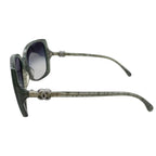 Chanel Sunglasses CC Logo Acetate Green Silver Eyewear — view 6