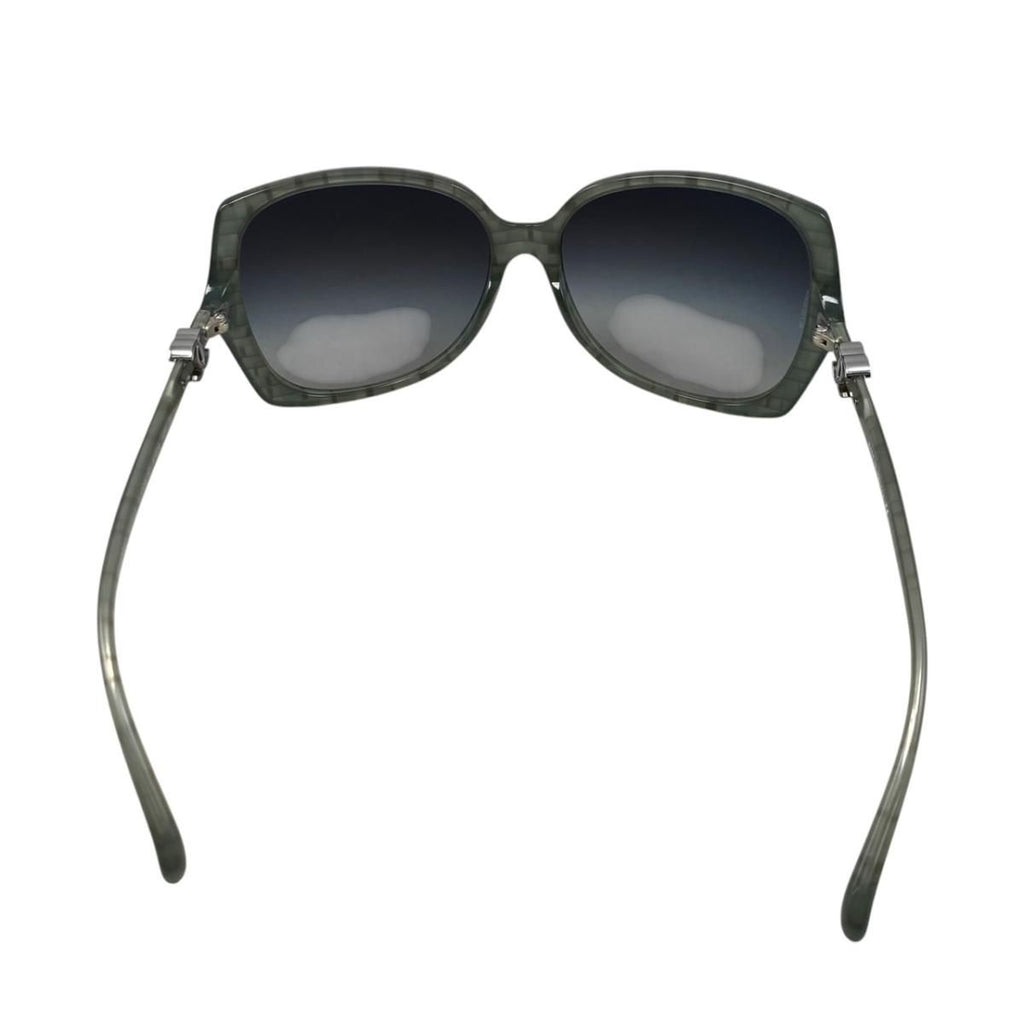 Chanel Sunglasses CC Logo Acetate Green Silver Eyewear — view 4
