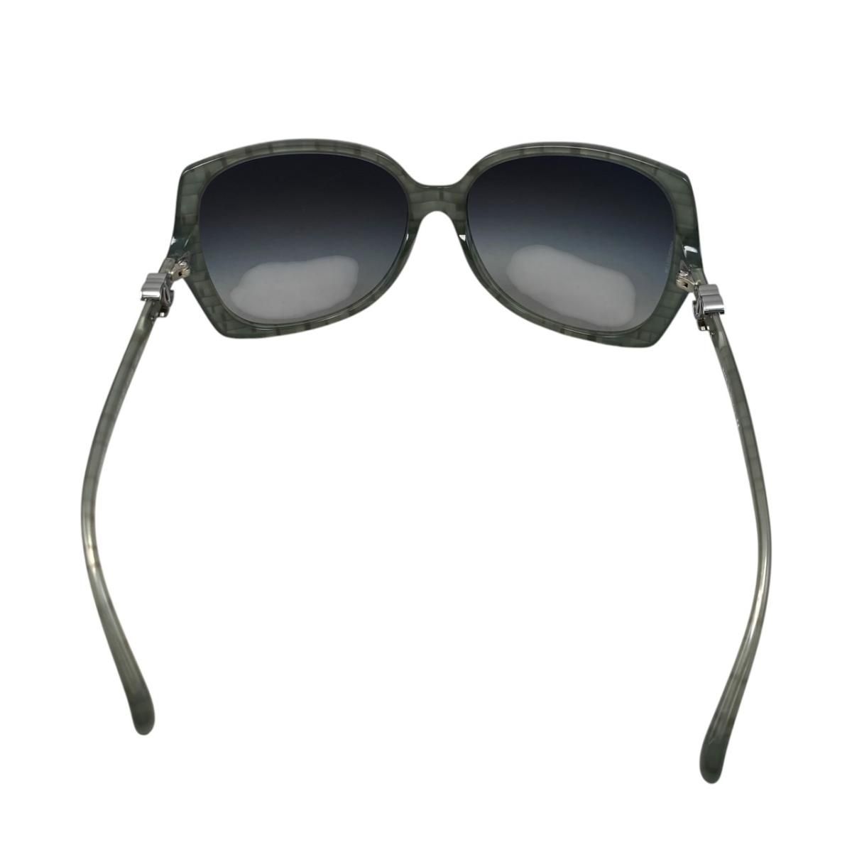 Chanel Sunglasses CC Logo Acetate Green Silver Eyewear — view 4
