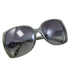 Chanel Sunglasses CC Logo Acetate Green Silver Eyewear — view 5