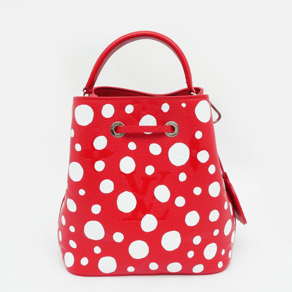 Louis Vuitton Monogram Empreinte Neo Noe BB LV YK Red Yayoi Kusama Hand — view 7