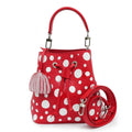 Louis Vuitton Monogram Empreinte Neo Noe BB LV YK Red Yayoi Kusama Hand