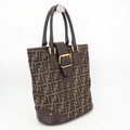 Fendi Zucca Pattern Bucket Tote Handbag