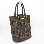 Fendi Zucca Pattern Bucket Tote Handbag