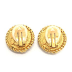 Chanel Earrings CC Logo Metal Gold — view 2