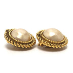 Chanel Earrings CC Logo Metal Gold — view 4