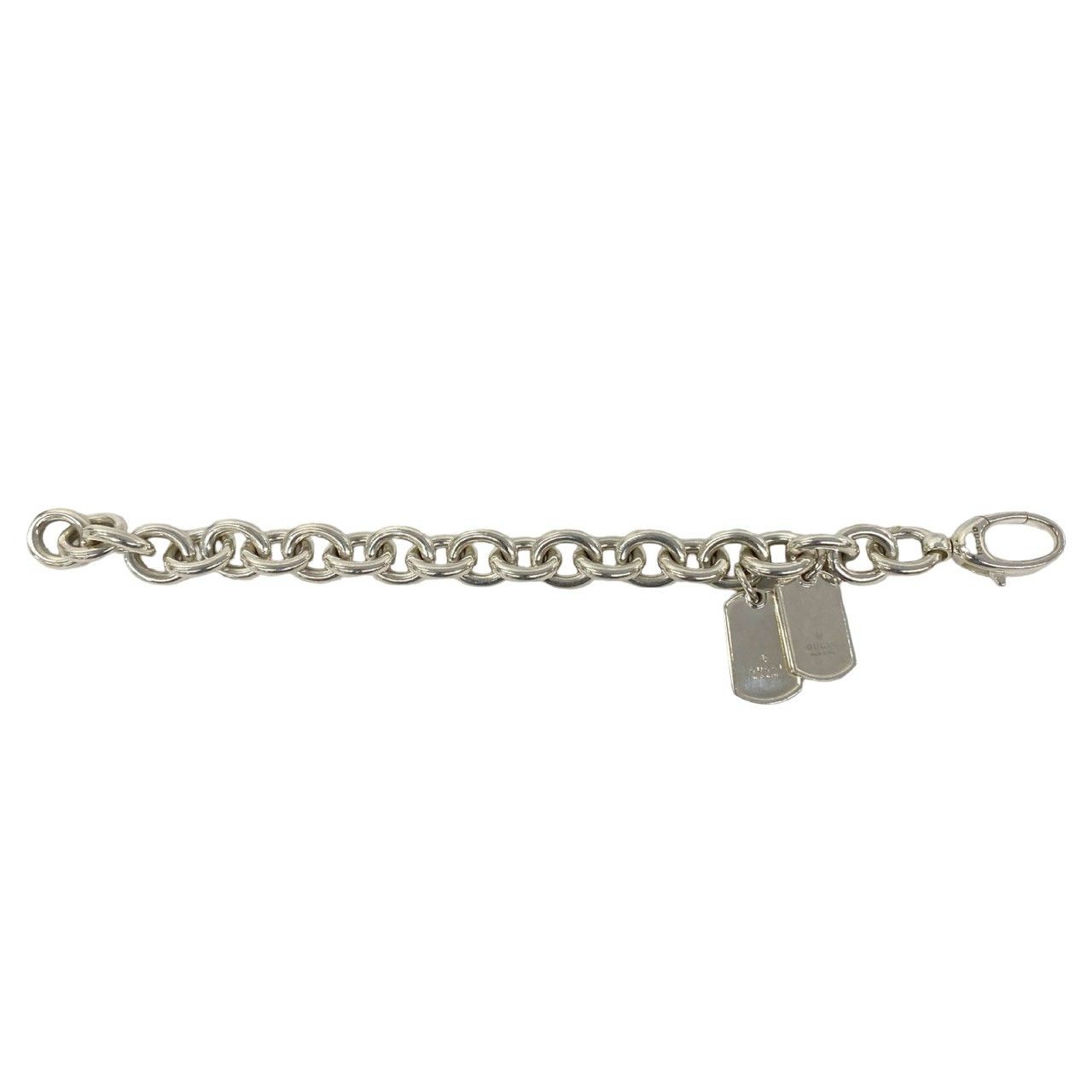 Gucci Double Dog Tag Chain Bracelet 925 Sterling Silver — view 5