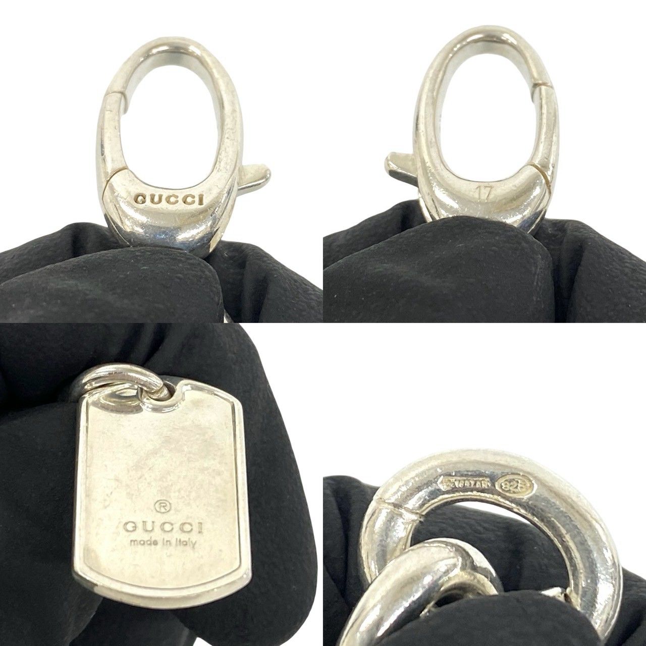 Gucci Double Dog Tag Chain Bracelet 925 Sterling Silver — view 3