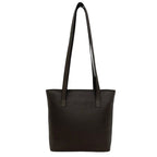 Celine Circle Logo Leather Tote Shoulder Bag Brown — view 3