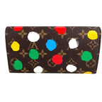 Louis Vuitton Wallet Portefeuille Sarah NM Monogram Canvas Brown Yayoi Kusama — view 6
