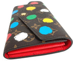 Louis Vuitton Wallet Portefeuille Sarah NM Monogram Canvas Brown Yayoi Kusama — view 2
