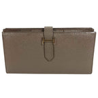 Hermes Wallet Bearn Soufflet Soufflet Epsom Etain Gray