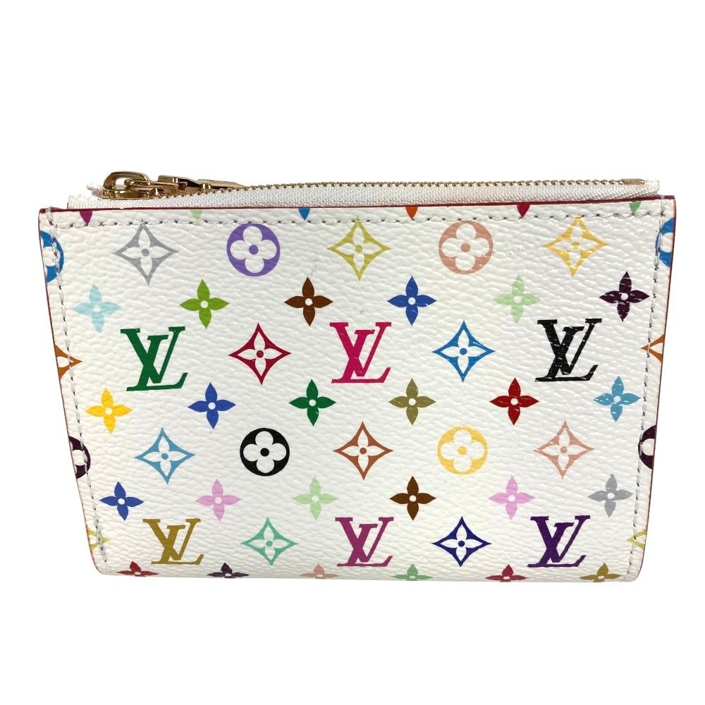 Louis Vuitton Bifold Wallet Portefeuille Lisa Monogram Multicolor Canvas Blanc