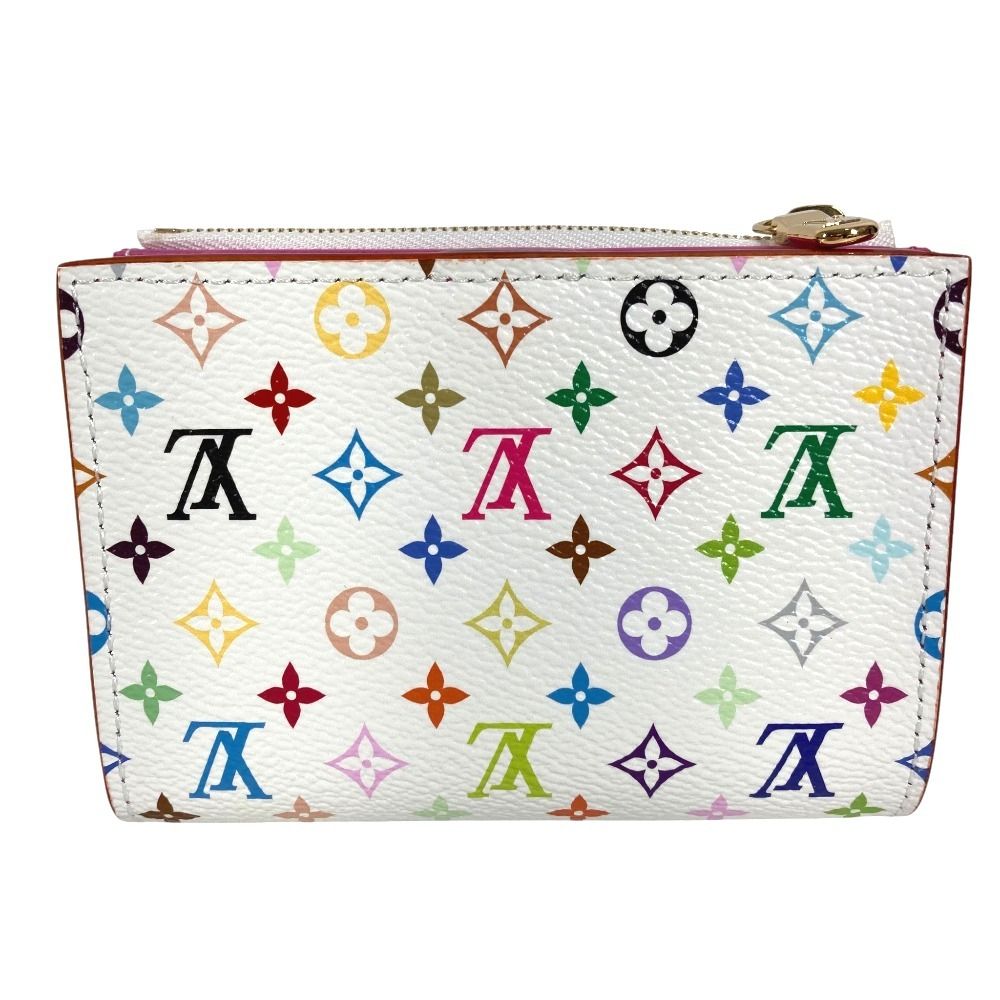 Louis Vuitton Bifold Wallet Portefeuille Lisa Monogram Multicolor Canvas Blanc — view 2