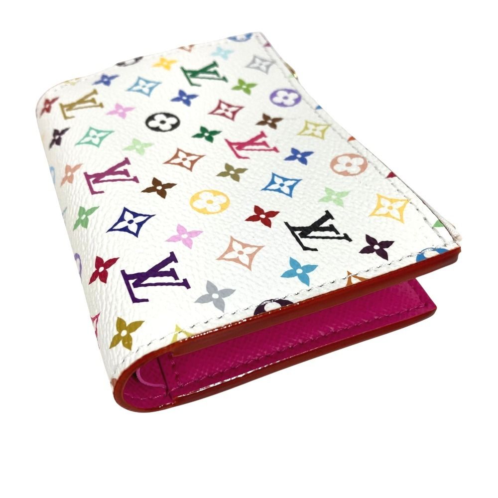 Louis Vuitton Bifold Wallet Portefeuille Lisa Monogram Multicolor Canvas Blanc — view 5