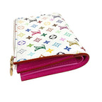 Louis Vuitton Bifold Wallet Portefeuille Lisa Monogram Multicolor Canvas Blanc — view 3