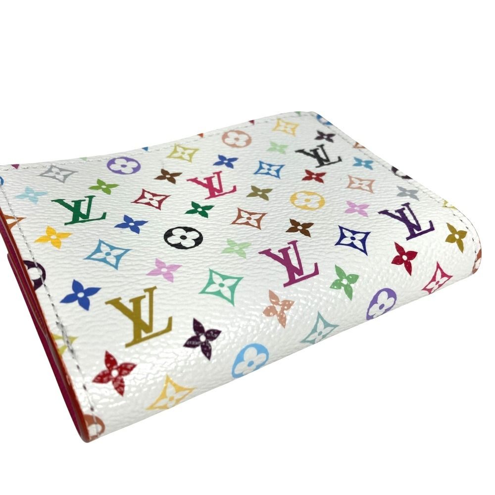 Louis Vuitton Bifold Wallet Portefeuille Lisa Monogram Multicolor Canvas Blanc — view 4