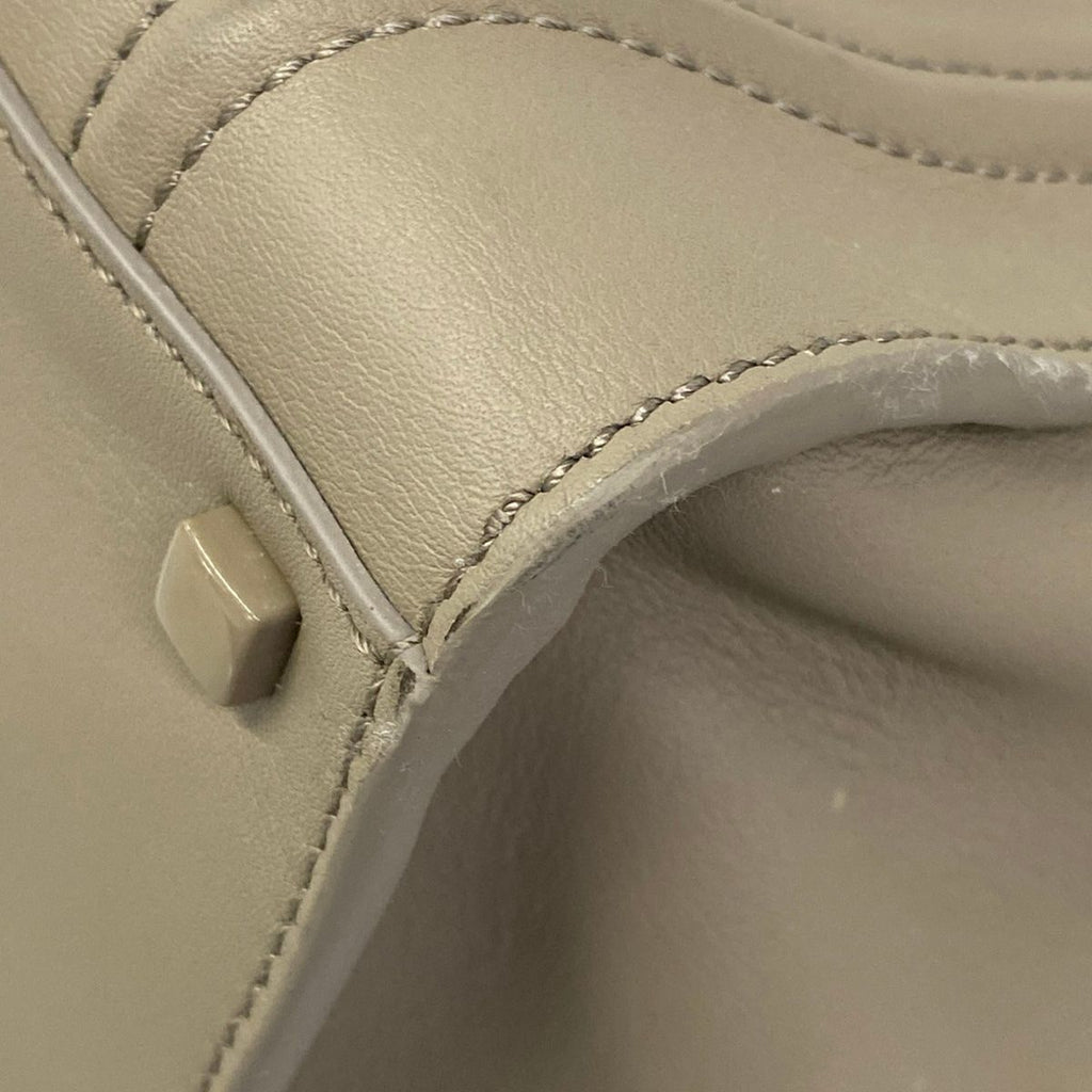 Celine Handbag Luggage Small Square Phantom Gray Leather — view 6