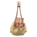 Chanel Shoulder Bag Ivory Light Pink Lambskin — view 2