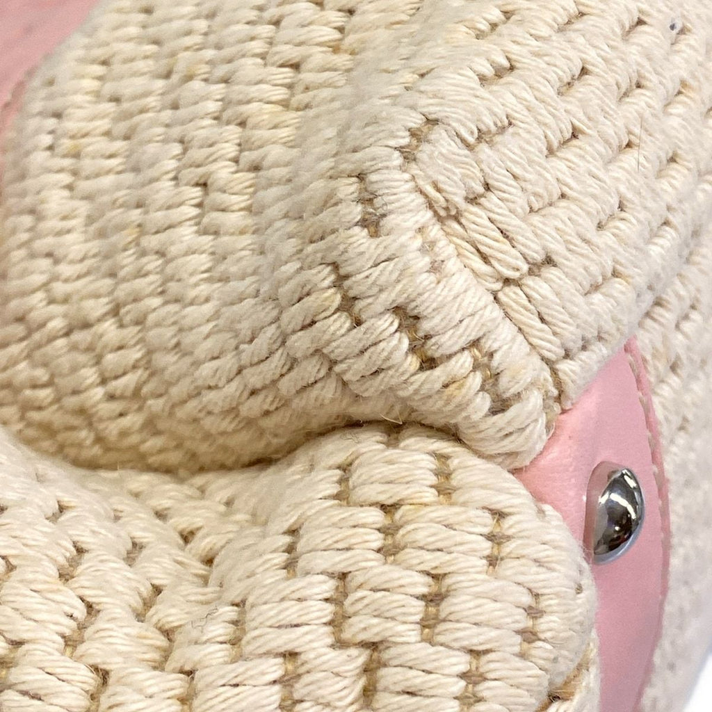 Chanel Shoulder Bag Ivory Light Pink Lambskin — view 6