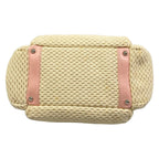 Chanel Shoulder Bag Ivory Light Pink Lambskin — view 5