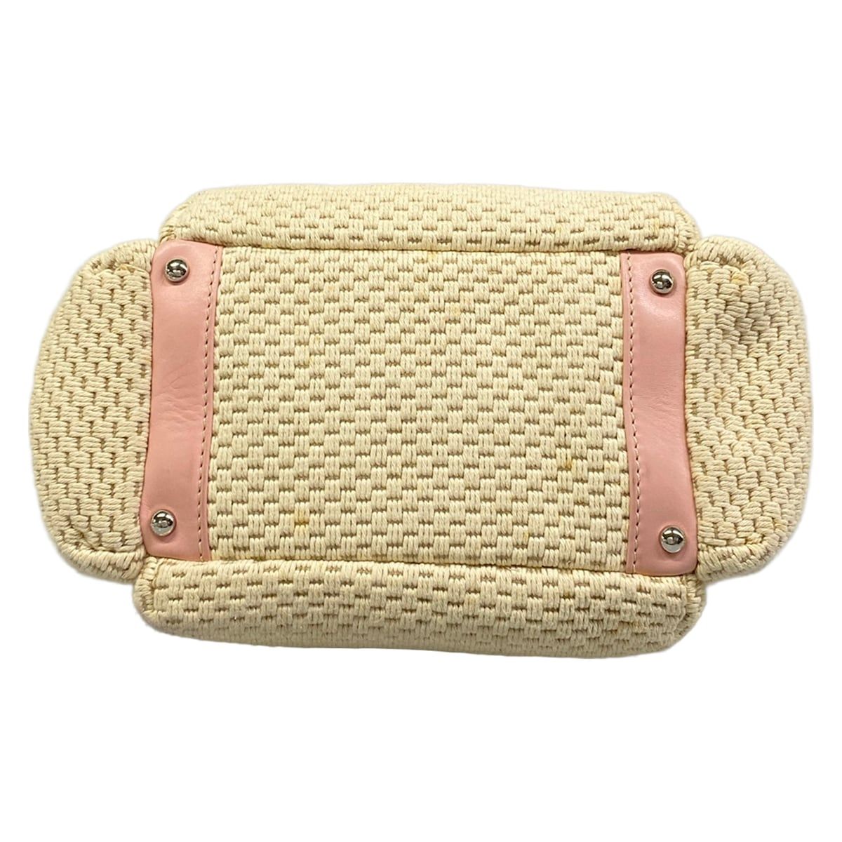 Chanel Shoulder Bag Ivory Light Pink Lambskin — view 5