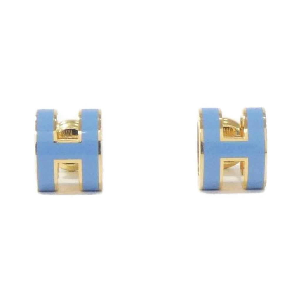 Hermes Pop Earrings Gold