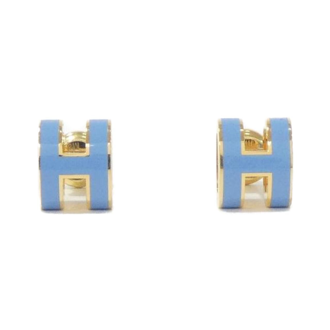 Hermes Pop Earrings Gold