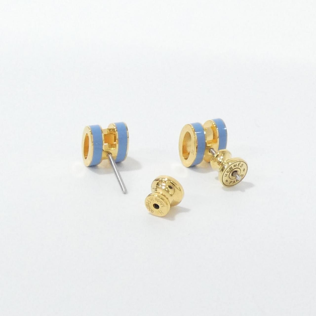 Hermes Pop Earrings Gold — view 3