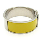 Hermes Bangle Clic Clac Silver Yellow Bracelet — view 2