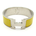 Hermes Bangle Clic Clac Silver Yellow Bracelet