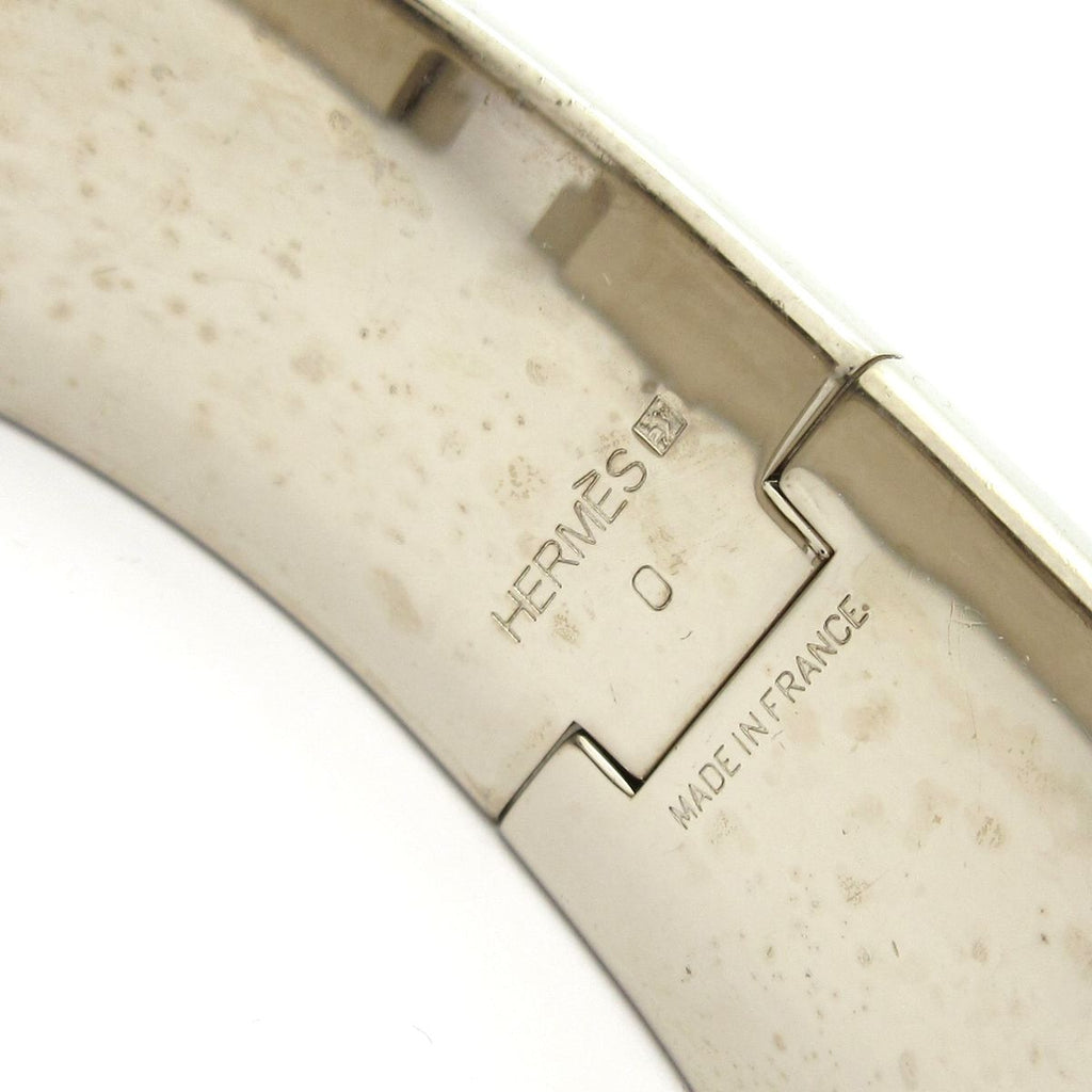 Hermes Bangle Clic Clac Silver Yellow Bracelet — view 4