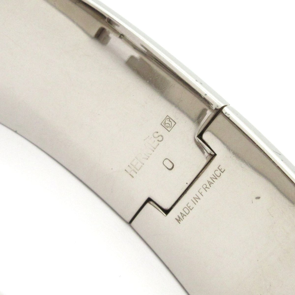 Hermes Bangle Clic Clac Silver Orange Bracelet — view 4